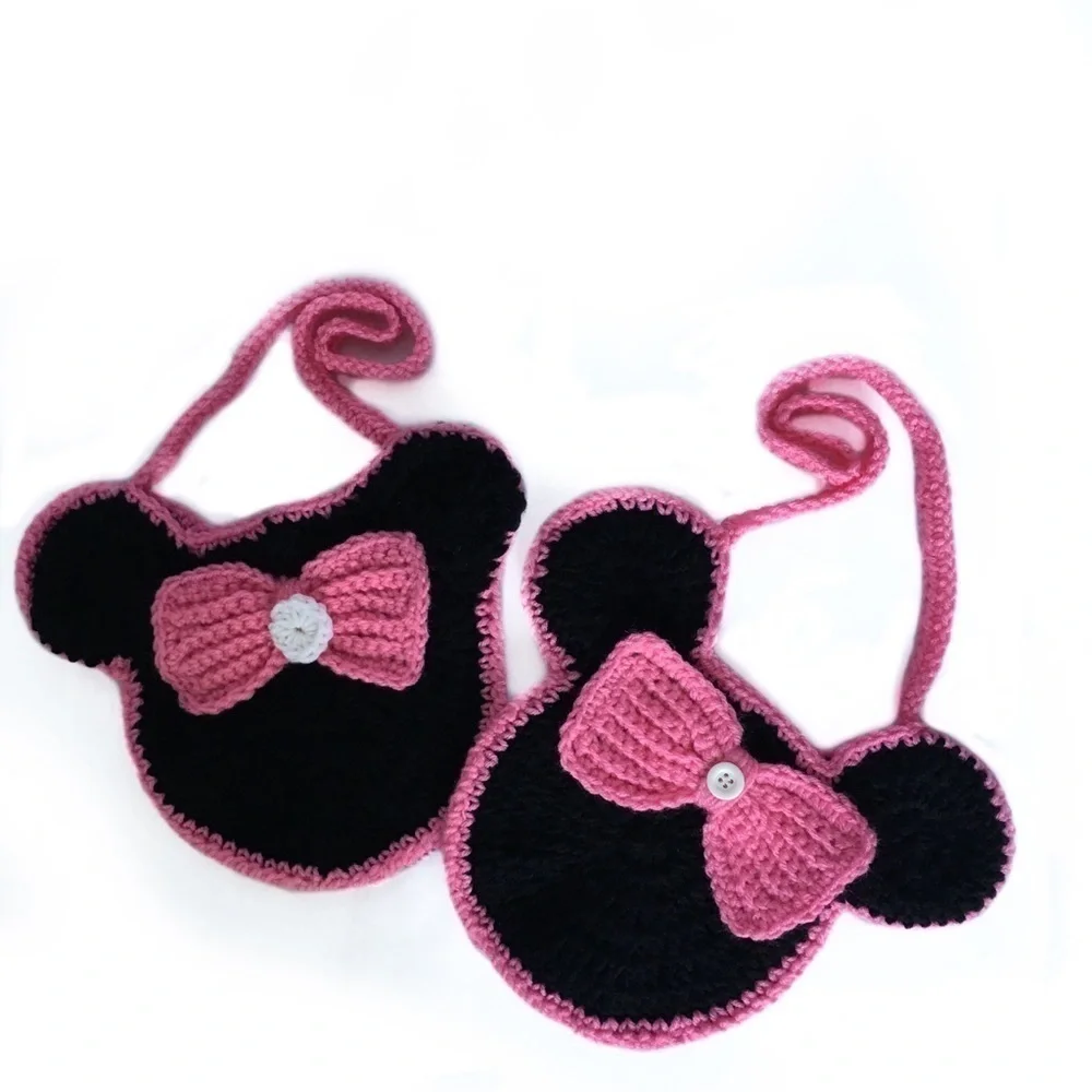 Minnie Mouse Black and Pink Purse